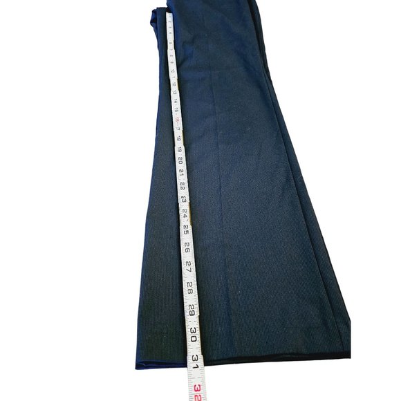 Aritzia Orssay dress pants size 36 Woman's pinstripe navy blue boot cut low rise - Picture 5 of 9